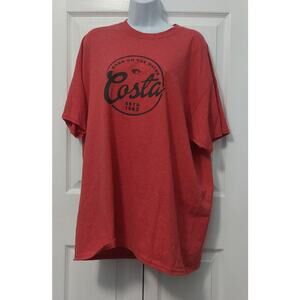 Costa Men's tshirt Size XL Red Born of the Water nautical Coastal